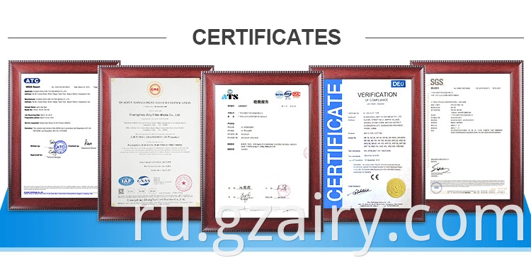 Белый ISO9001: 2008 Сертификационный потолочный фильтр Использование для рисования и стенда спрея